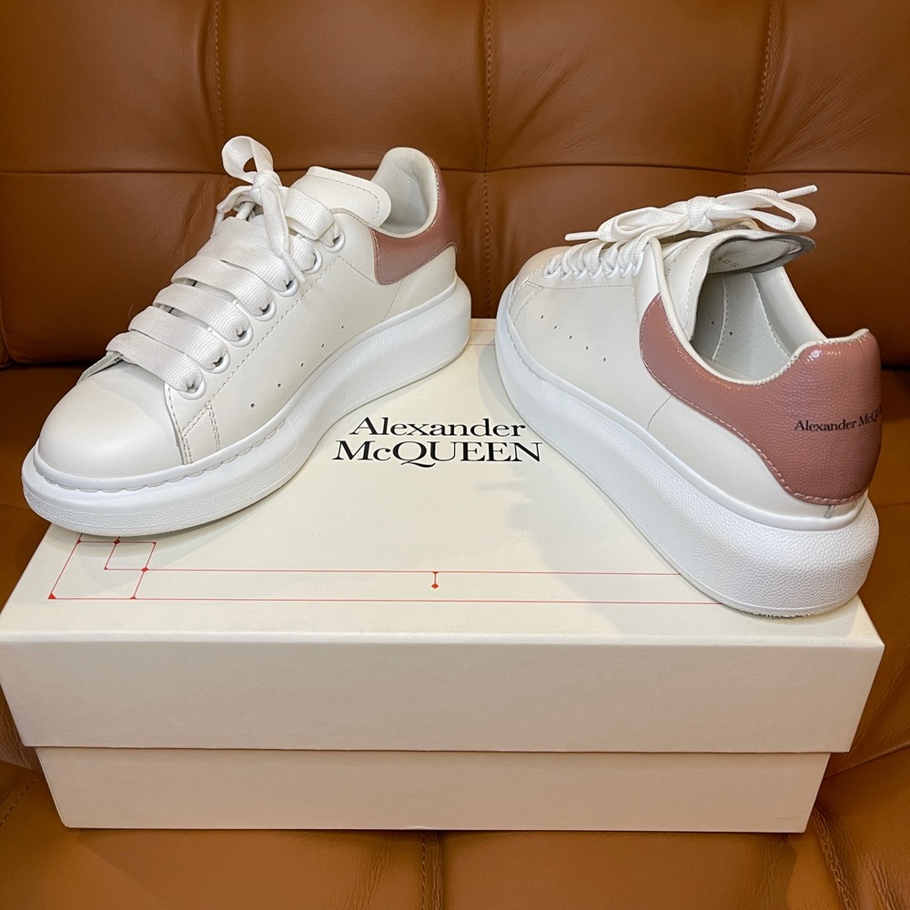 Alexander McQueen White and Pink Women's Shoes